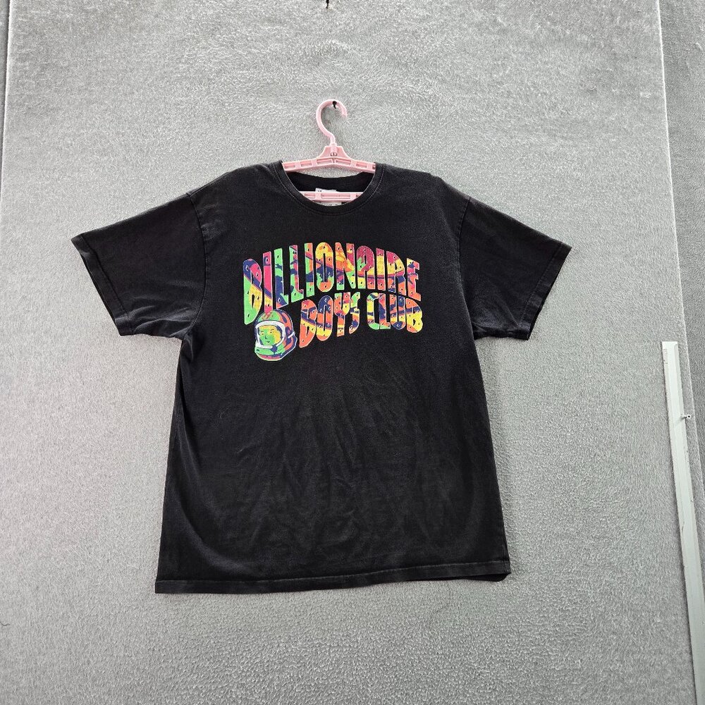 Billionaire Boys Club Men Shirt XL Black Embroidered Graphic Astronaut Logo